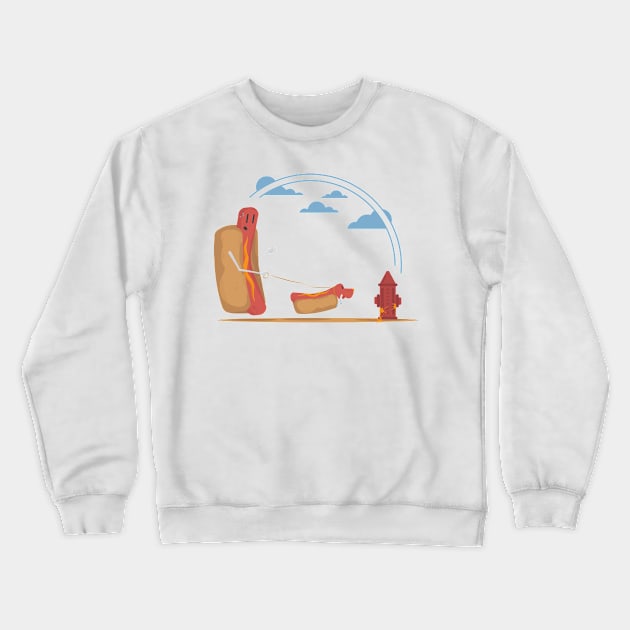 Hotdog! Crewneck Sweatshirt by moose_cooletti